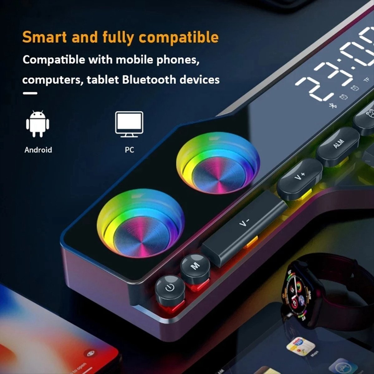 Gaming Accessories Kit - Altavoces DTC5 V18 con Luces LED