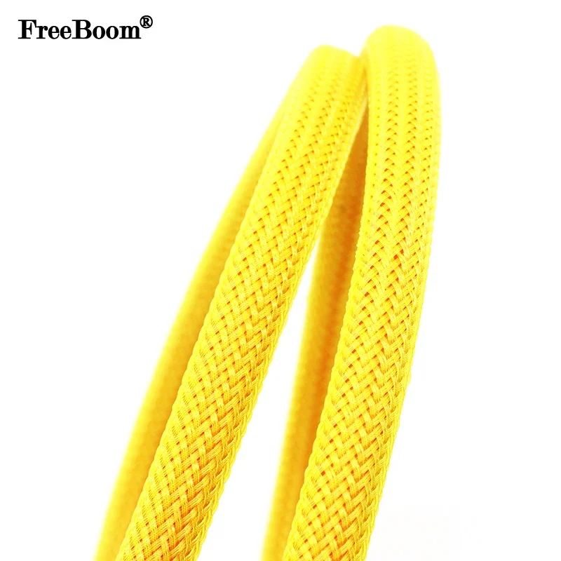 Cable Sleeve Braided - Funda trenzada de PET amarilla de