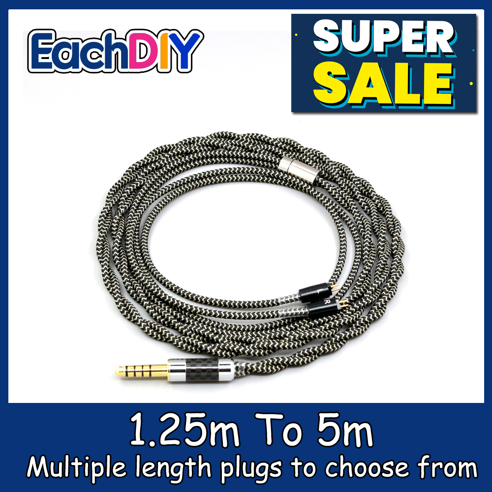Cable Sleeve Braided - Cable trenzado para auriculares OFC Litz