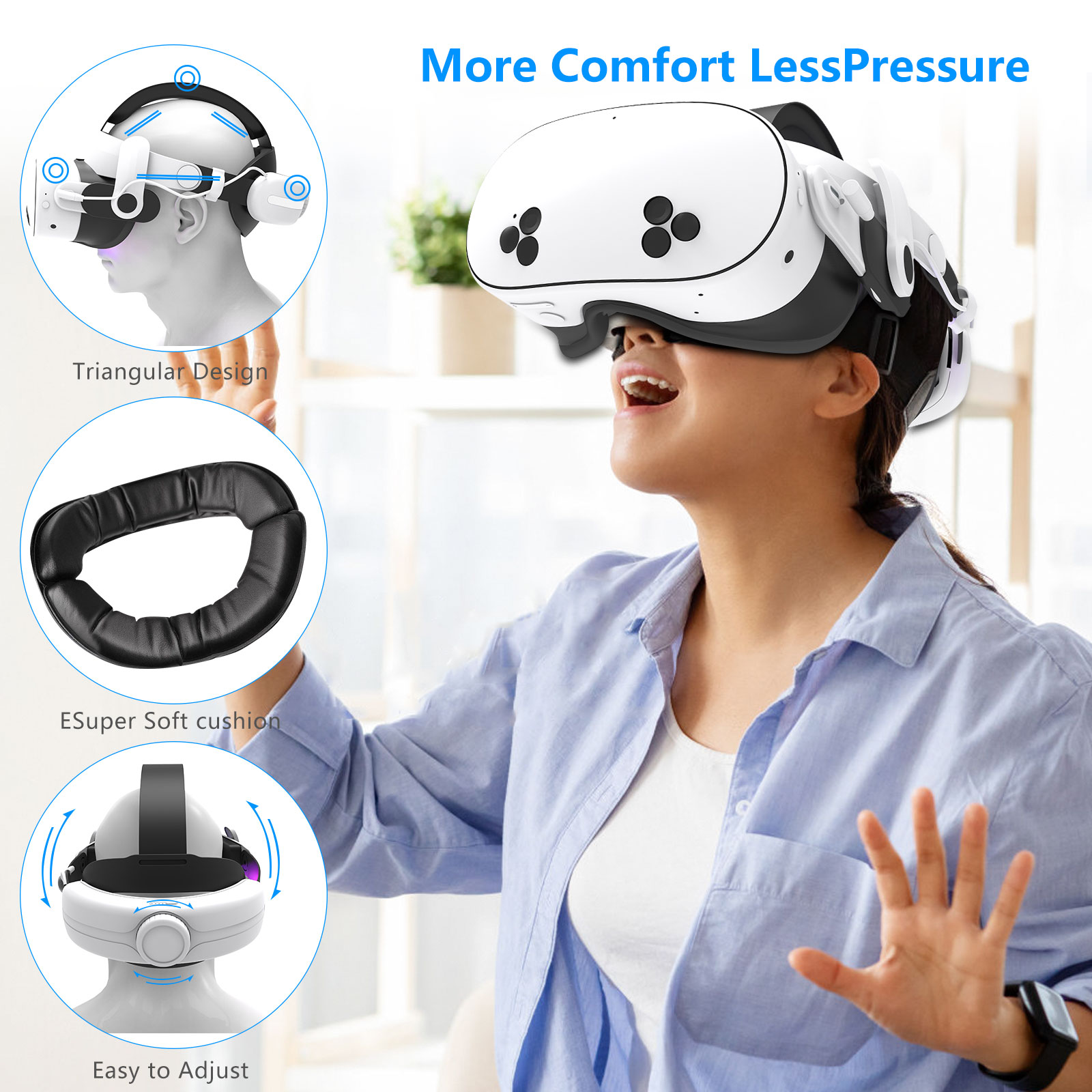 Correa de Cabeza Ajustable con - Gaming Accessories Vr reseña y precio