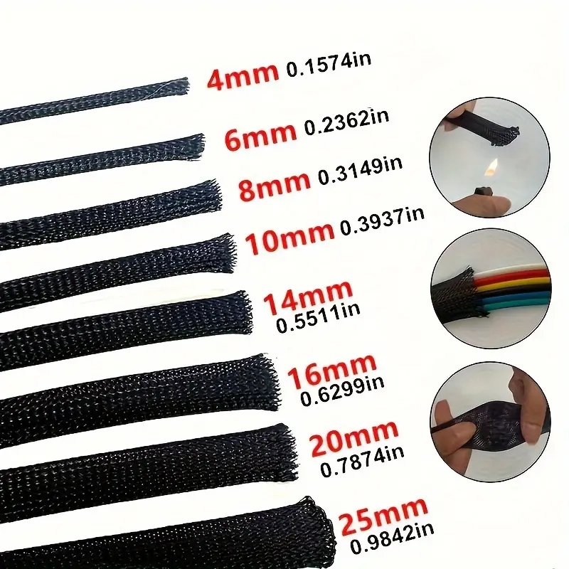Manguera de malla trenzada exp - Cable Sleeve Braided reseña y precio