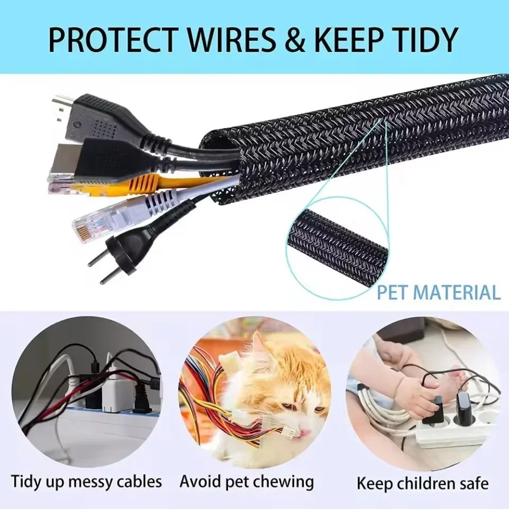 Protector de tubos de plástico - Cable Sleeve Braided reseña y precio