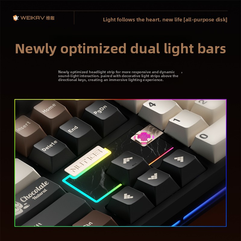 Teclado Mecánico WEIKAV NUT108 - Gaming Accessories Kit reseña y precio