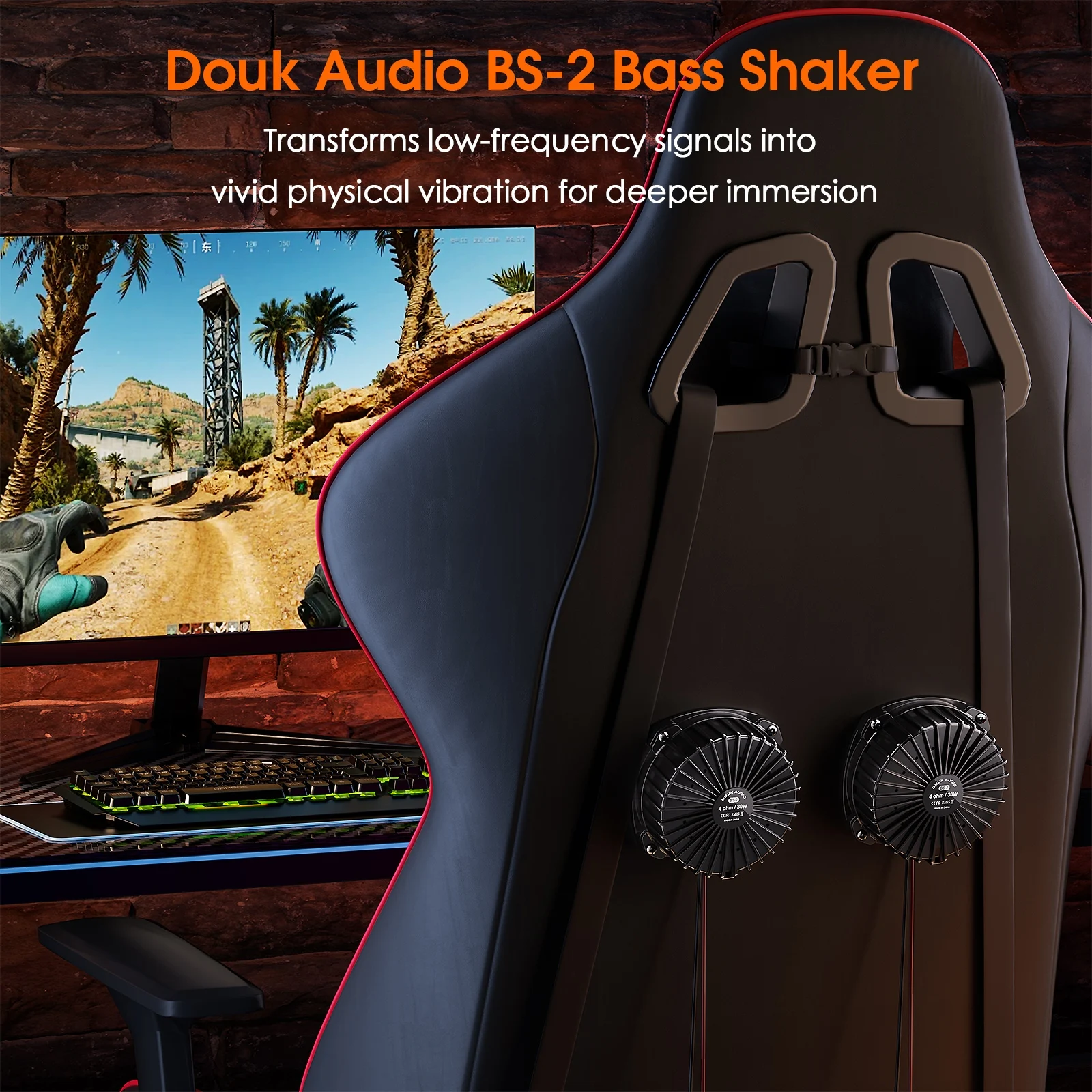 Douk Audio BS-2 30W 4Ω Vibrado - Gaming Accessories Kit reseña y precio