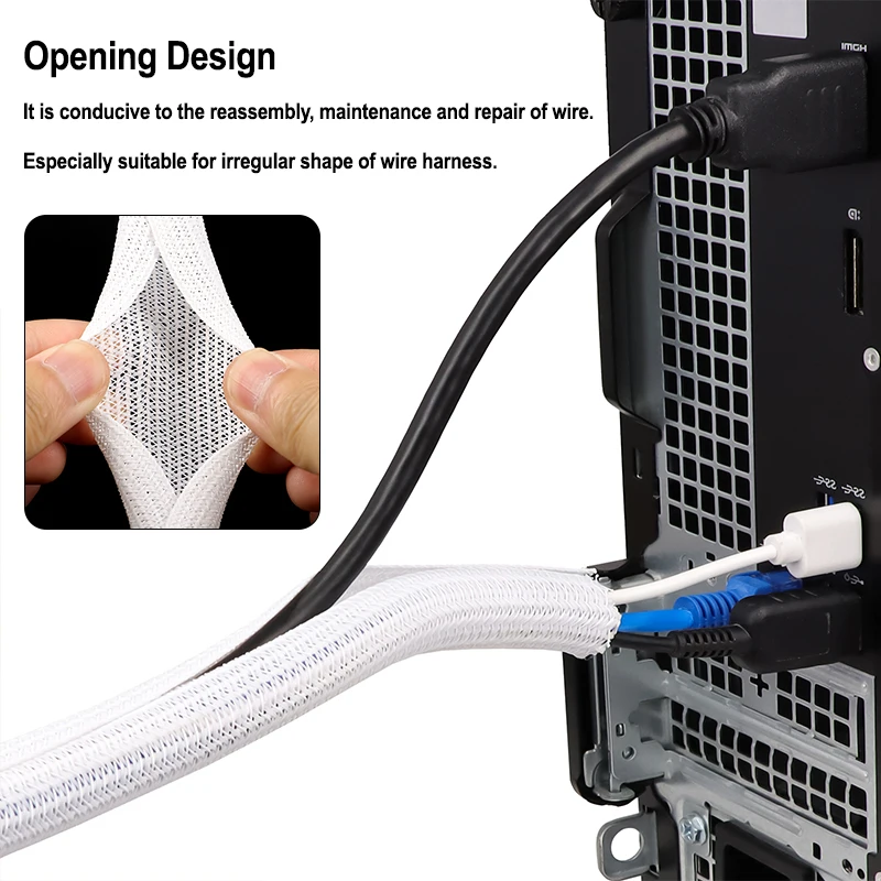 Manga de Cable autofechada bla - Cable Sleeve Braided reseña y precio